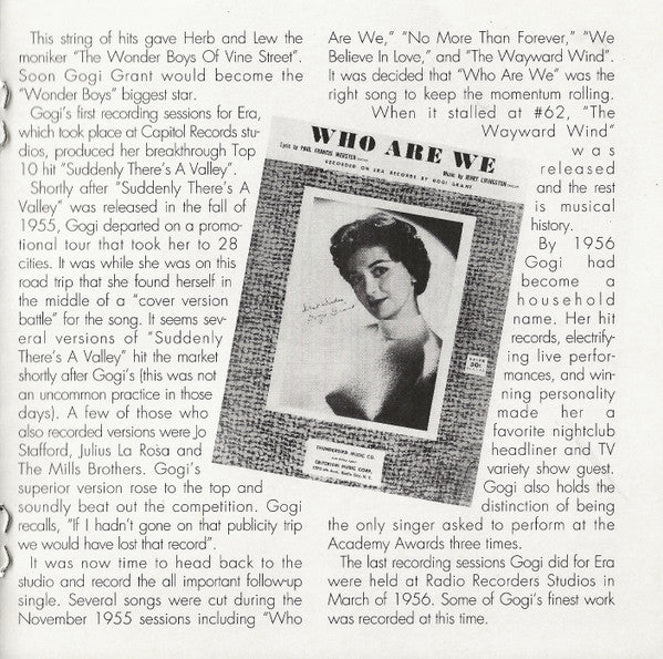 Gogi Grant : The Wayward Wind - The Best Of Gogi Grant (CD, Album, Comp, Mono)