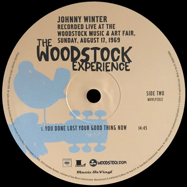 Johnny Winter : The Woodstock Experience (2xLP, RE, 180)