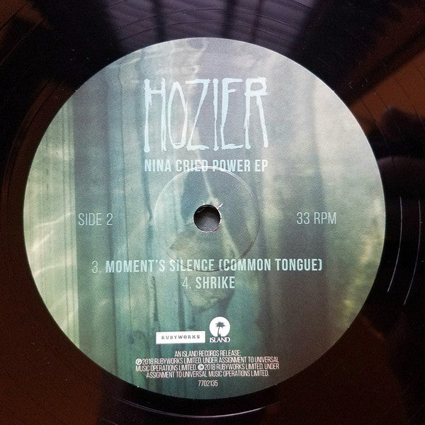 Hozier : Nina Cried Power EP (12", EP, Ltd)