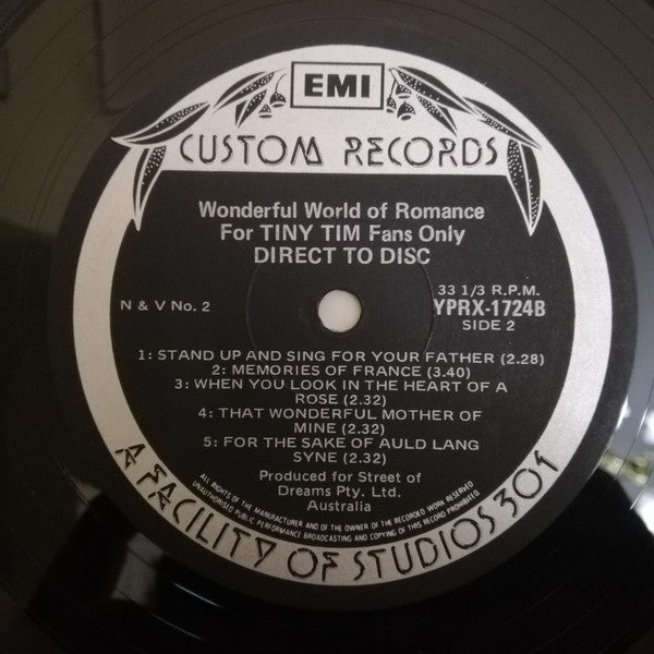 Tiny Tim : Wonderful World Of Romance (LP, MiniAlbum)