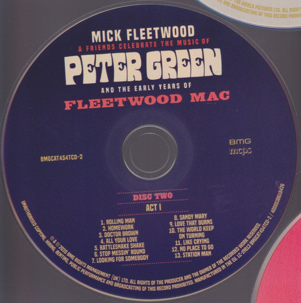 Mick Fleetwood & Friends : Celebrate The Music Of Peter Green And The Early Years Of Fleetwood Mac (Blu-ray, Album, Multichannel, Dol + 2xCD, Album, D)