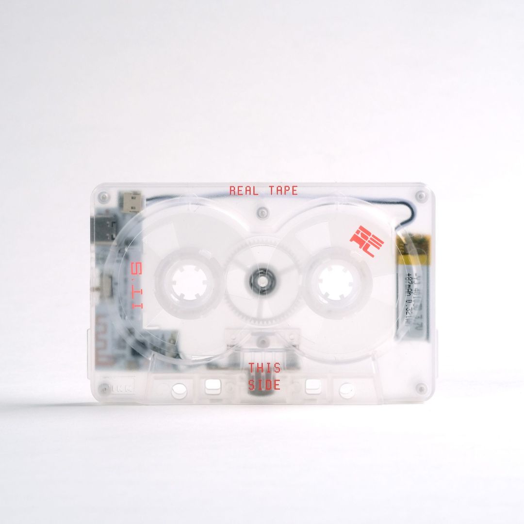 IT’S REAL Bluetooth Speaker + Cassette Player Combo, Transparent