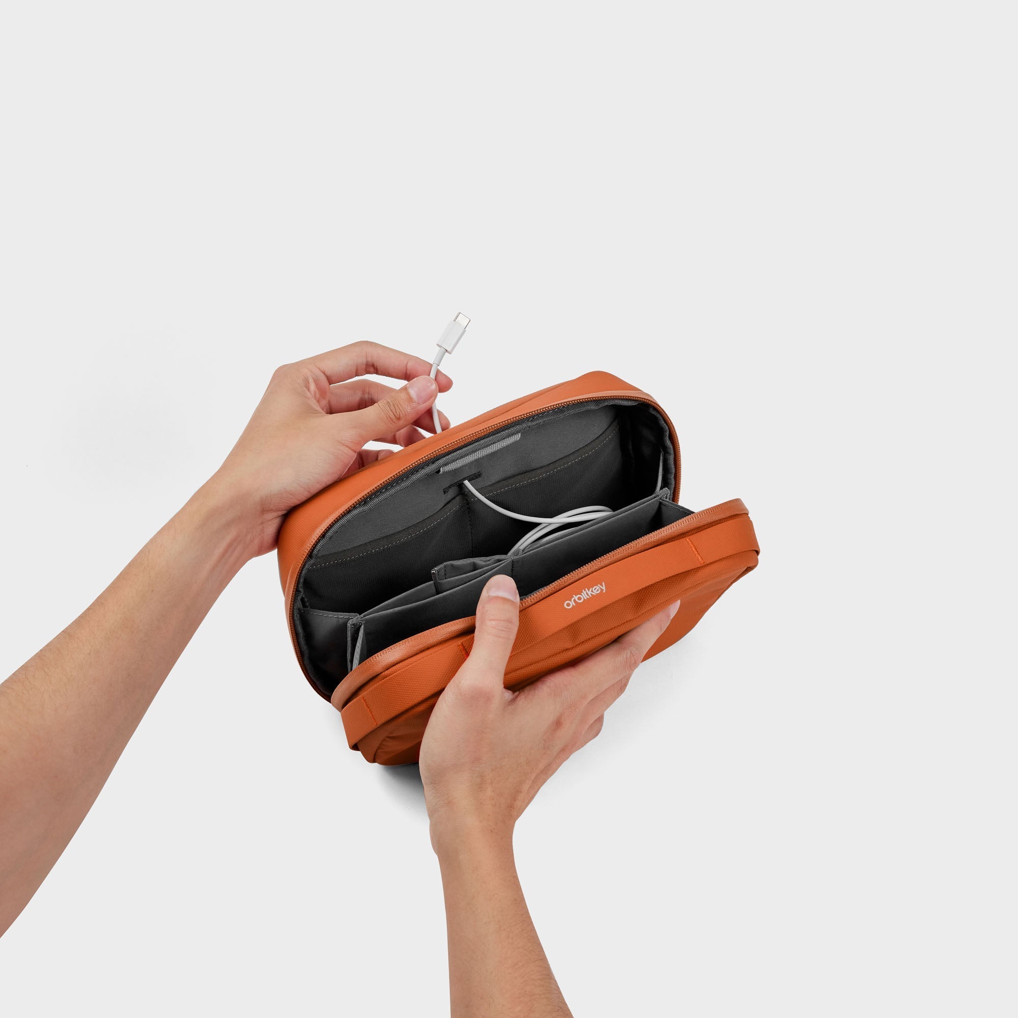2-in-1 Tech Pouch, Terracotta