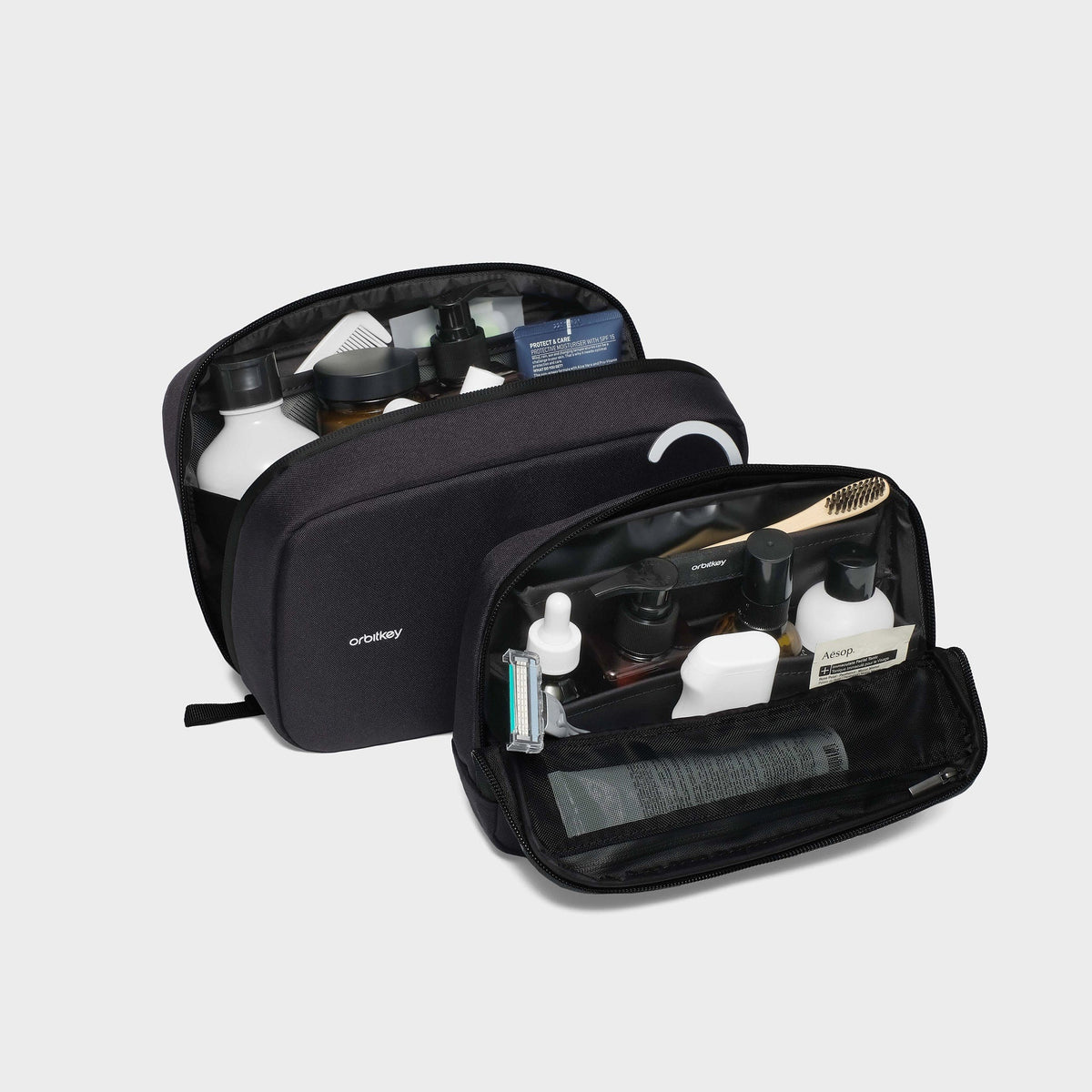 2-in-1 Toiletry Pouch, Black