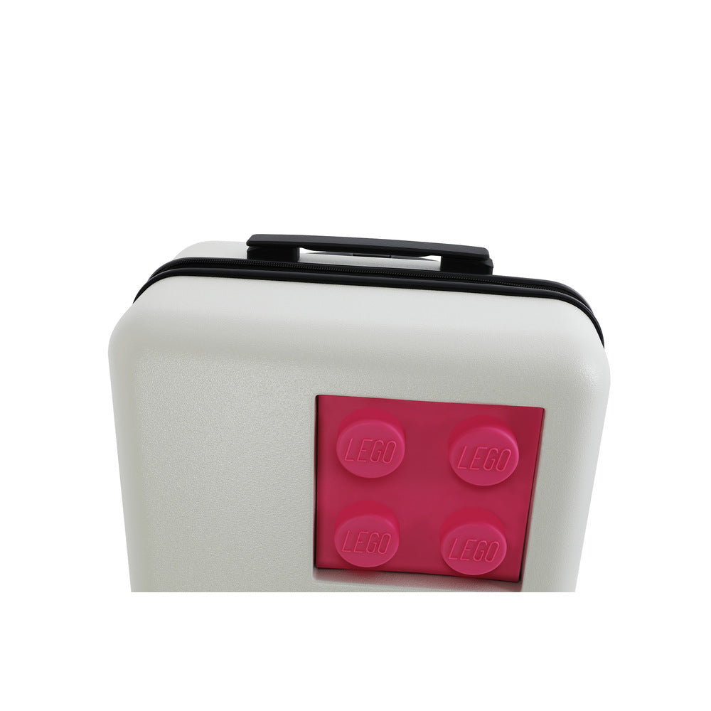 LEGO® Brick 2x2 22" S Luggage, Off White/Bright Purple