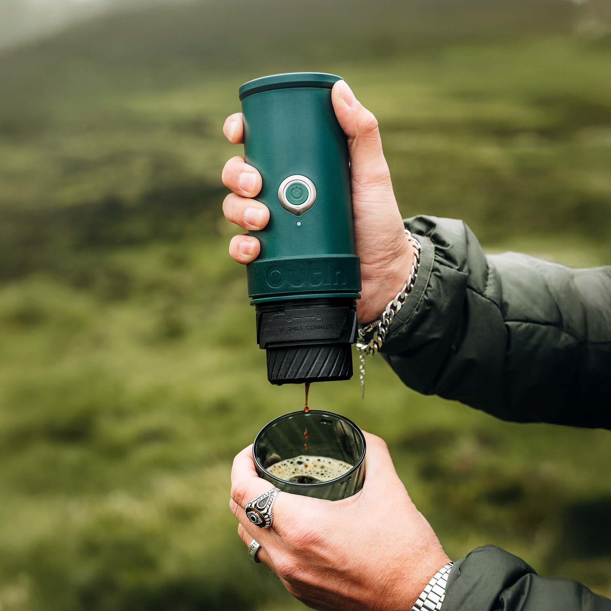 Mino Portable Electric Espresso Machine, Canyon Green