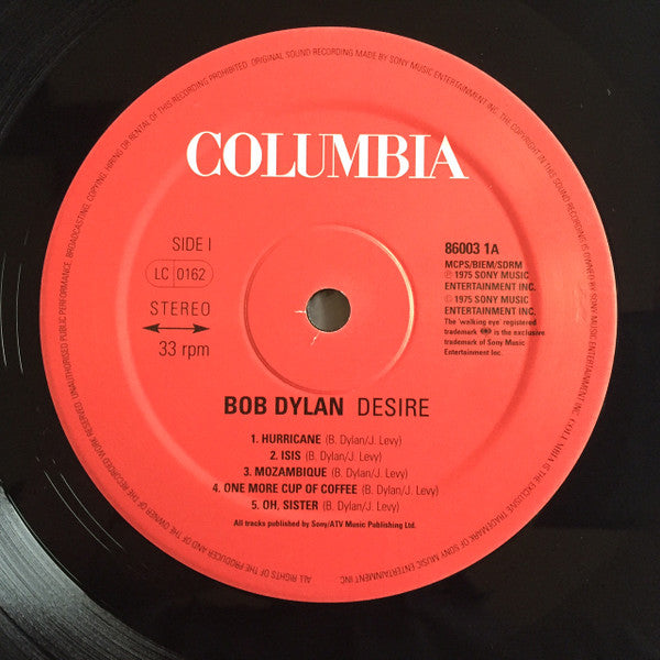 Bob Dylan : Desire (LP, Album, Ltd, RE, 180)