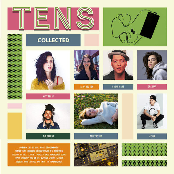 Various : Tens Collected (2xLP, Comp, Ltd, Num, Blu)