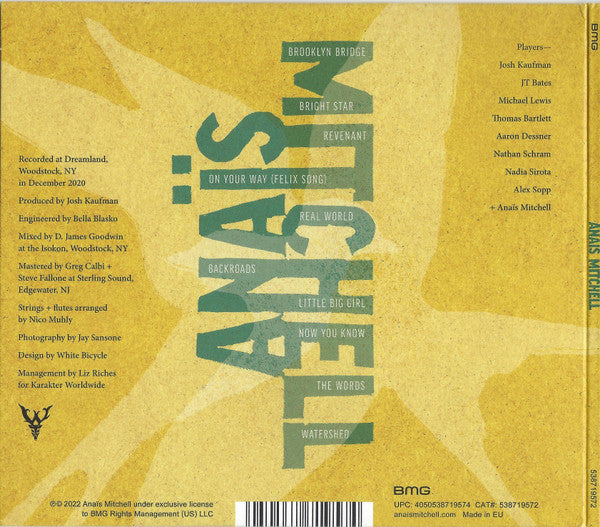 Anaïs Mitchell : Anaïs Mitchell (CD, Album)