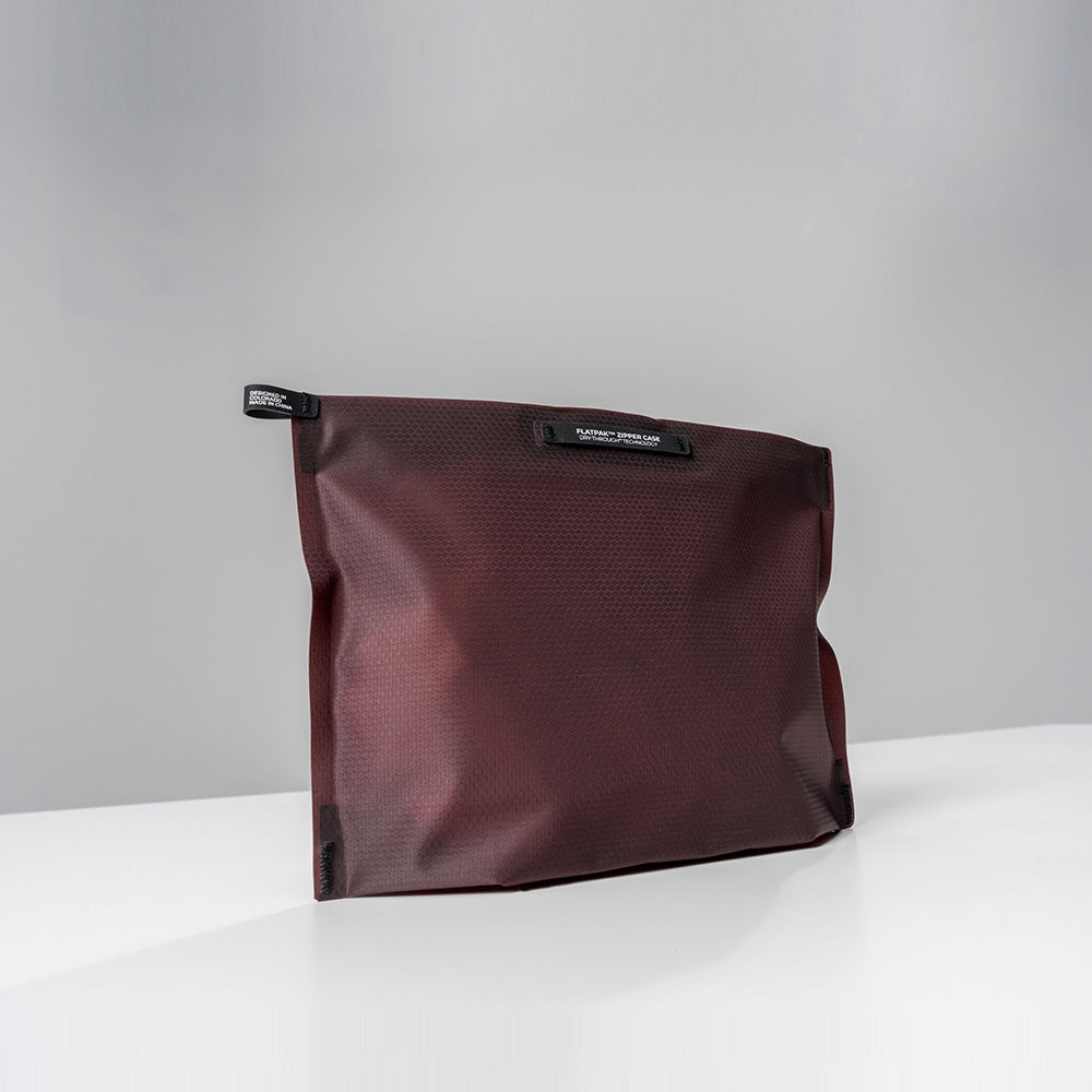 FlatPak™ Zipper Toiletry Case, Burgundy