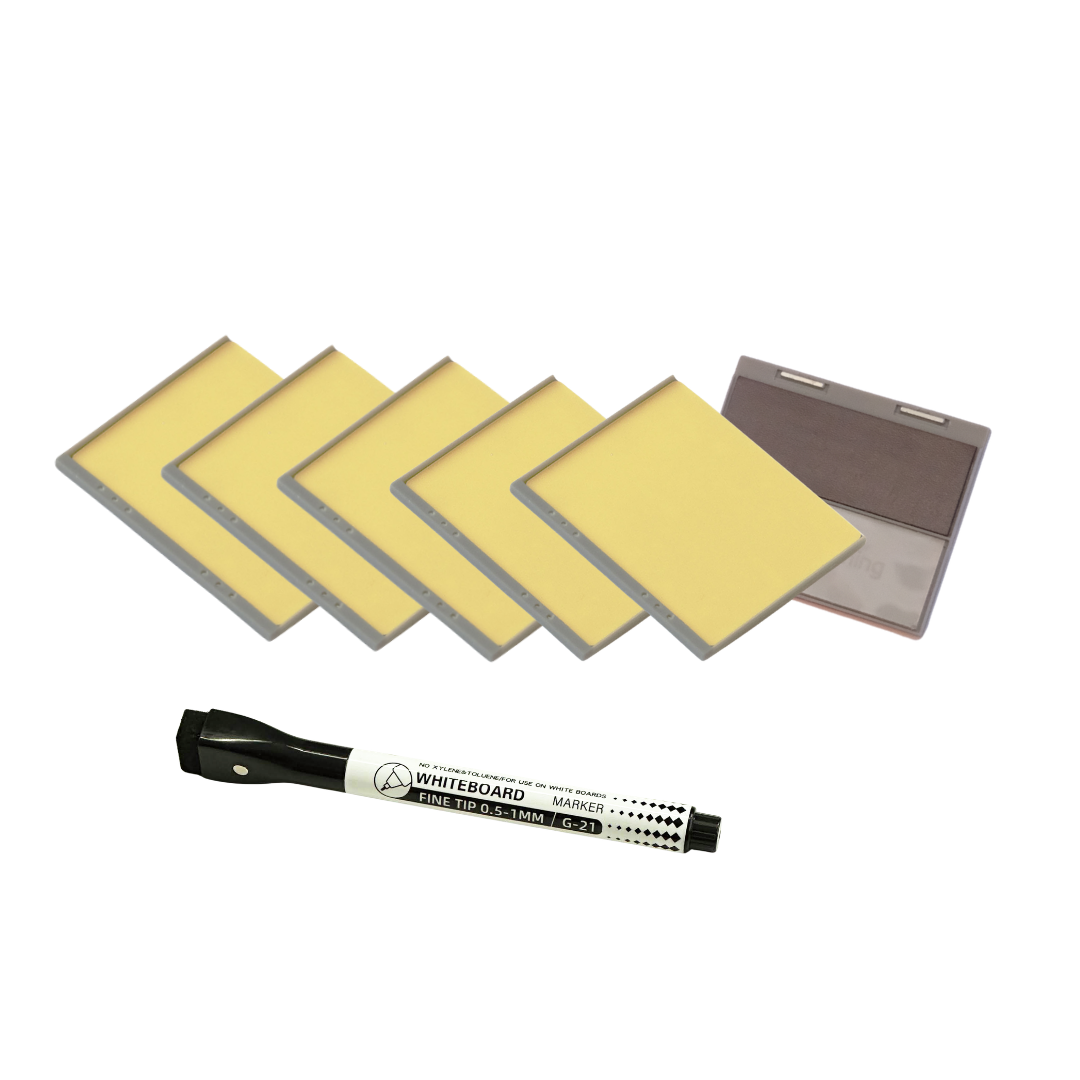 M NOTE (M) Reusable Sticky Notes, 6-Pack Set