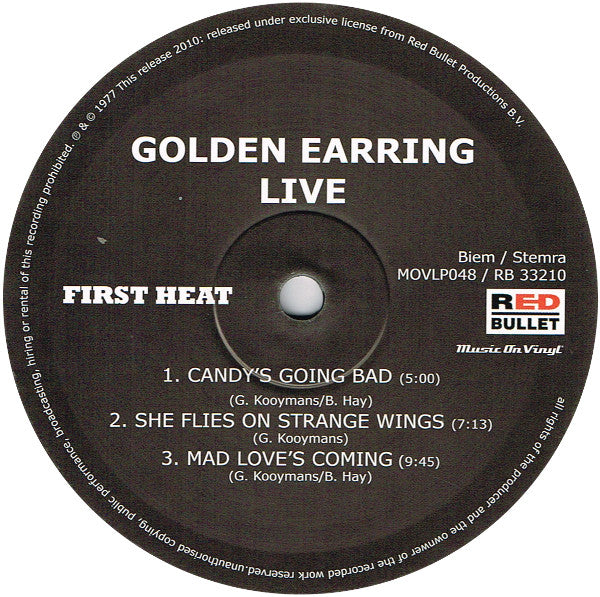 Golden Earring : Live (2xLP, Album, RE)