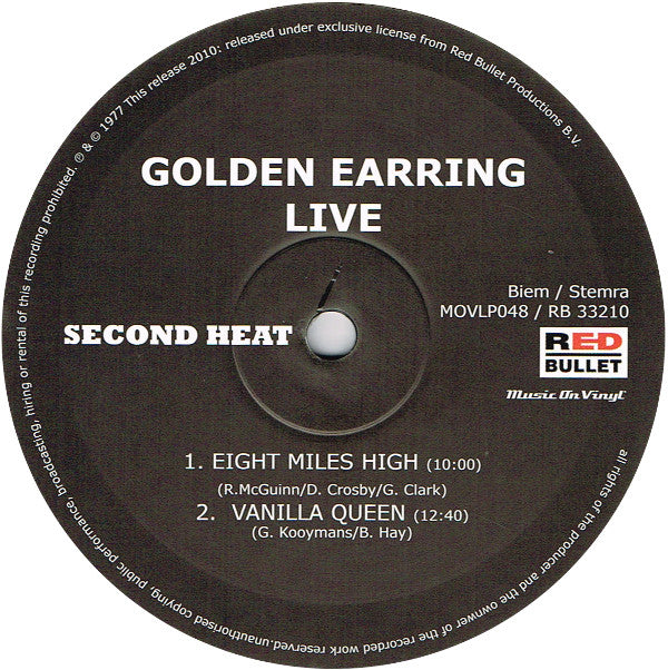 Golden Earring : Live (2xLP, Album, RE)