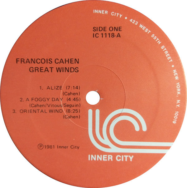 François Cahen : Great Winds (LP, Album)