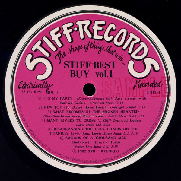 Various : Stiff Best Buy Vol. 1 (12", Comp)