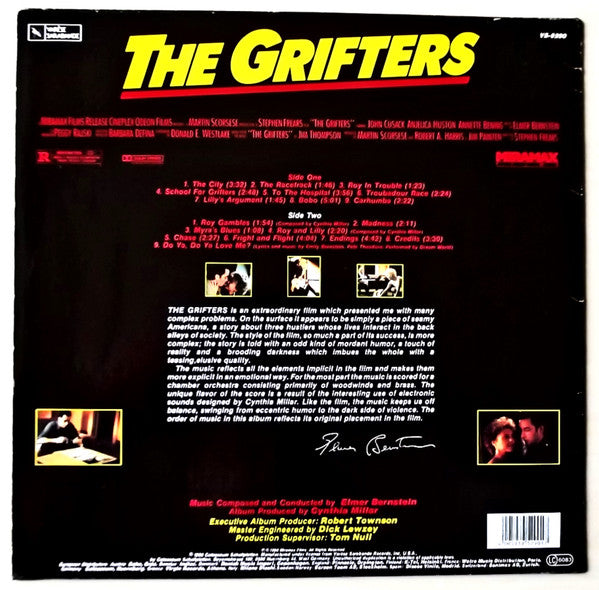 Elmer Bernstein : The Grifters (Original Motion Picture Soundtrack) (LP, Album)