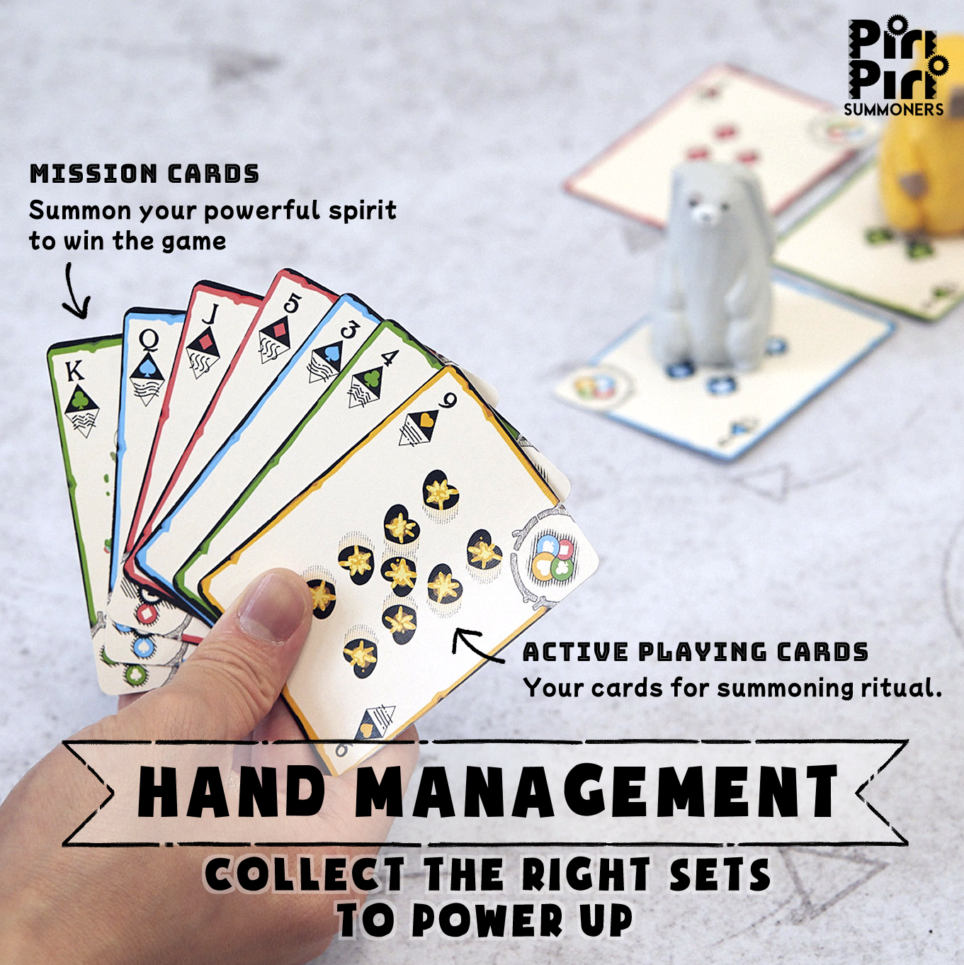 Piri Piri Summoners - Handcrafted Wooden Meeple Strategy Game