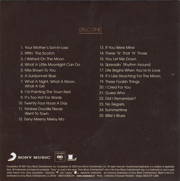 Billie Holiday : Lady Day (The Complete Billie Holiday On Columbia) (1933-1944) (10xCD, Comp, RE, RM + Box)