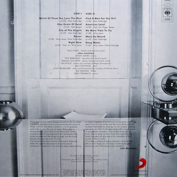 Wizz Jones : Right Now (LP, RE, RM, 180)