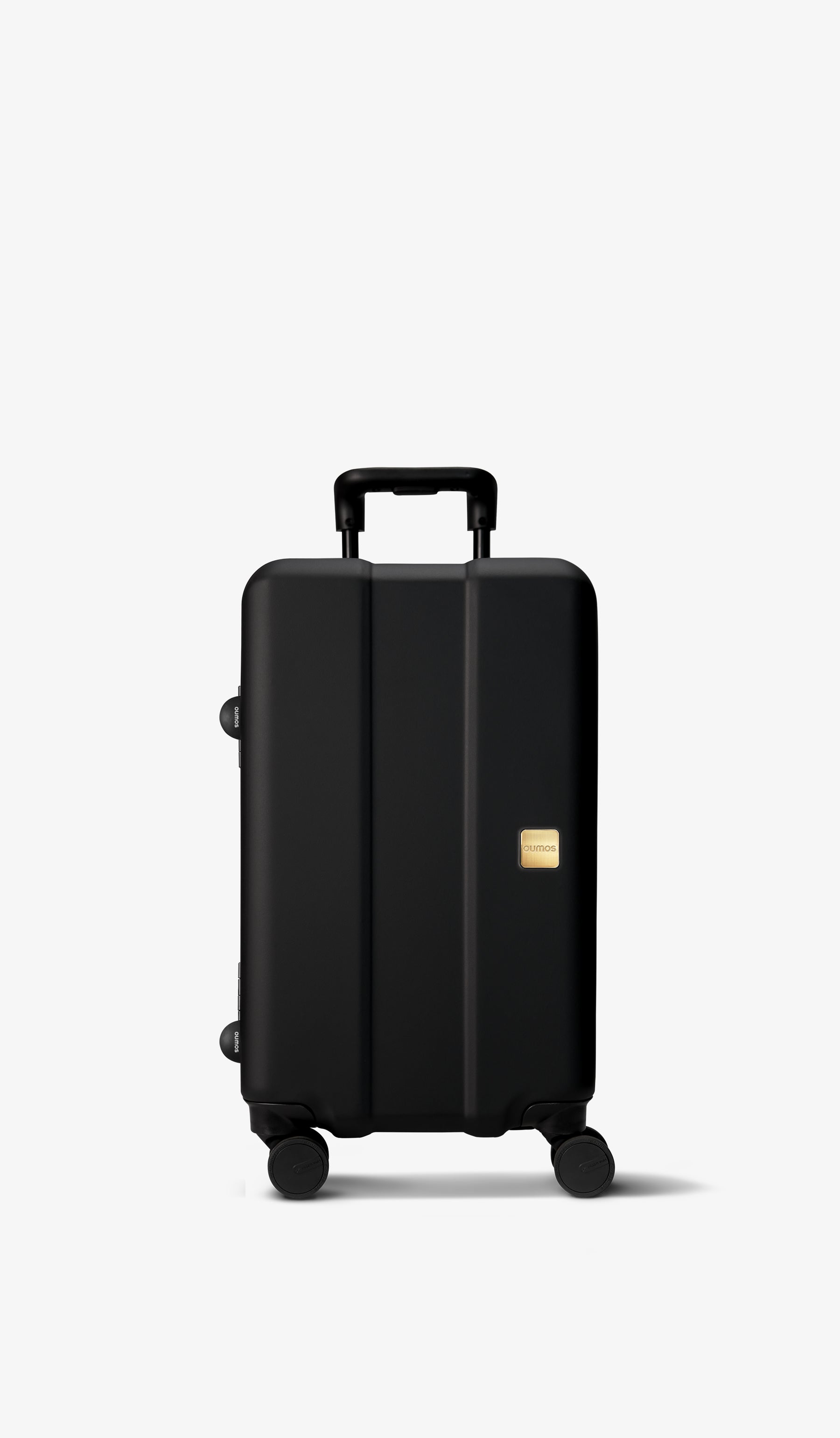 OUMOS 21" Cabin Trunk Luggage, Double Black 45L