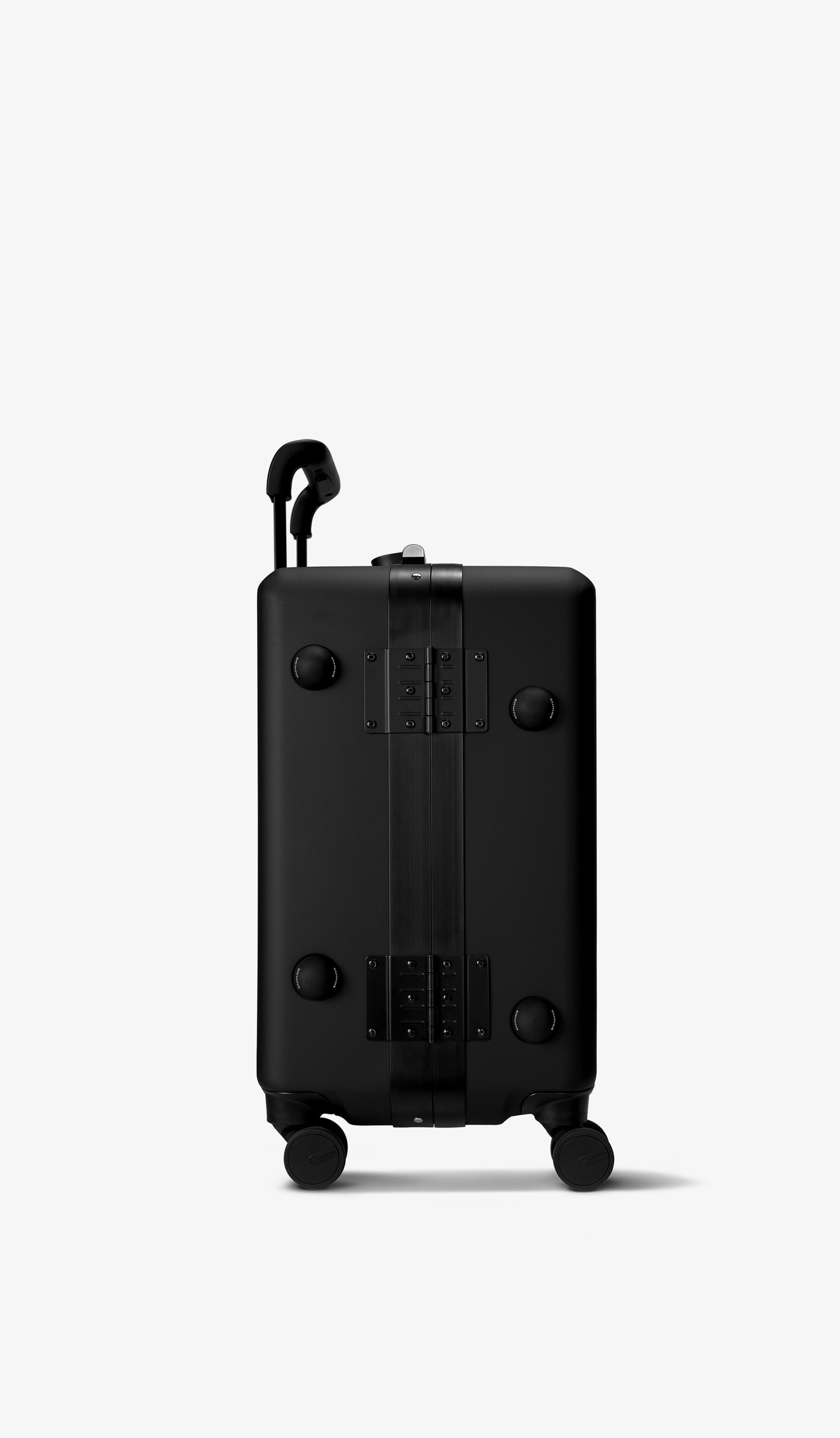 OUMOS 21" Cabin Trunk Luggage, Double Black 45L