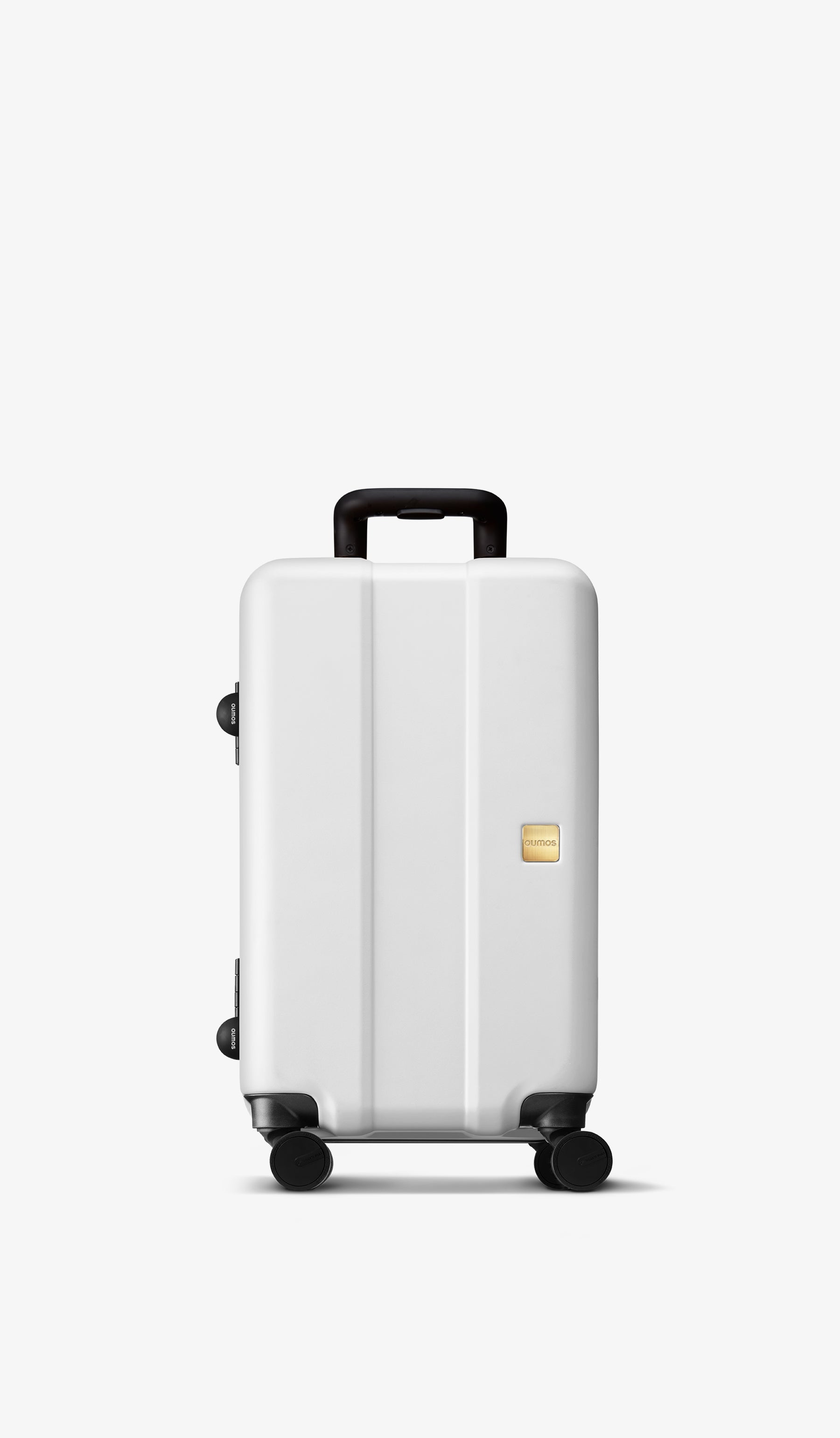 OUMOS 21" Cabin Trunk Luggage, Double White 45L