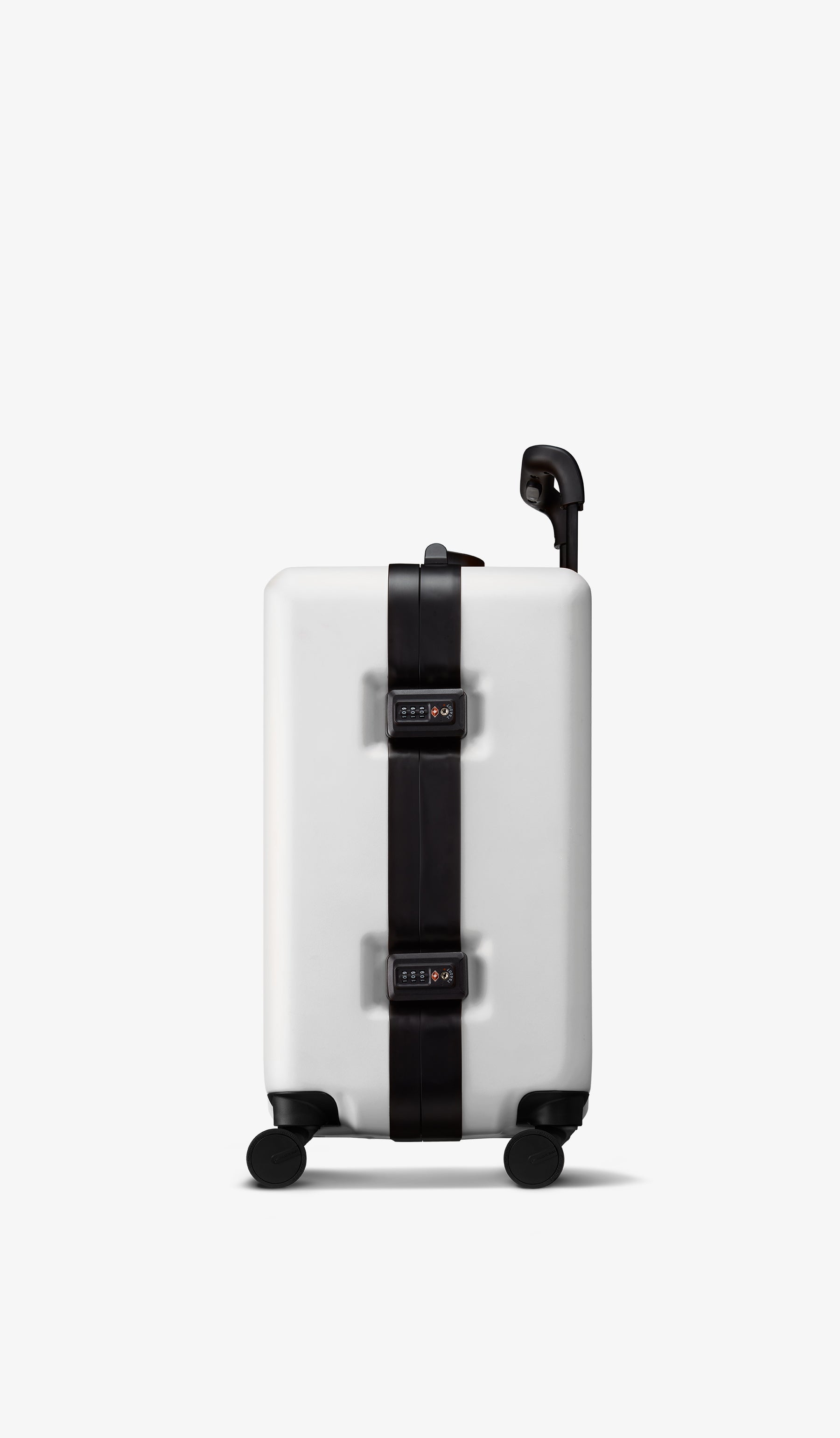 OUMOS 21" Cabin Trunk Luggage, Double White 45L