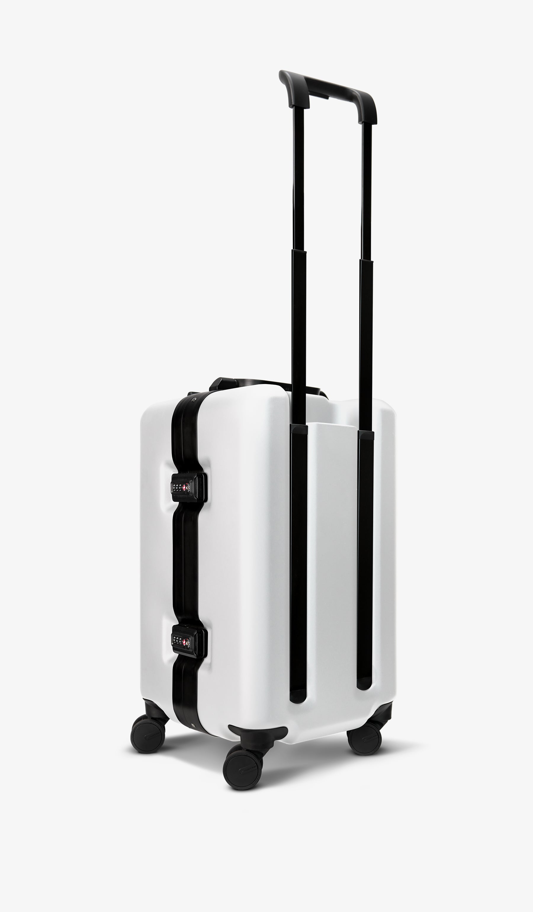 OUMOS 21" Cabin Trunk Luggage, Double White 45L