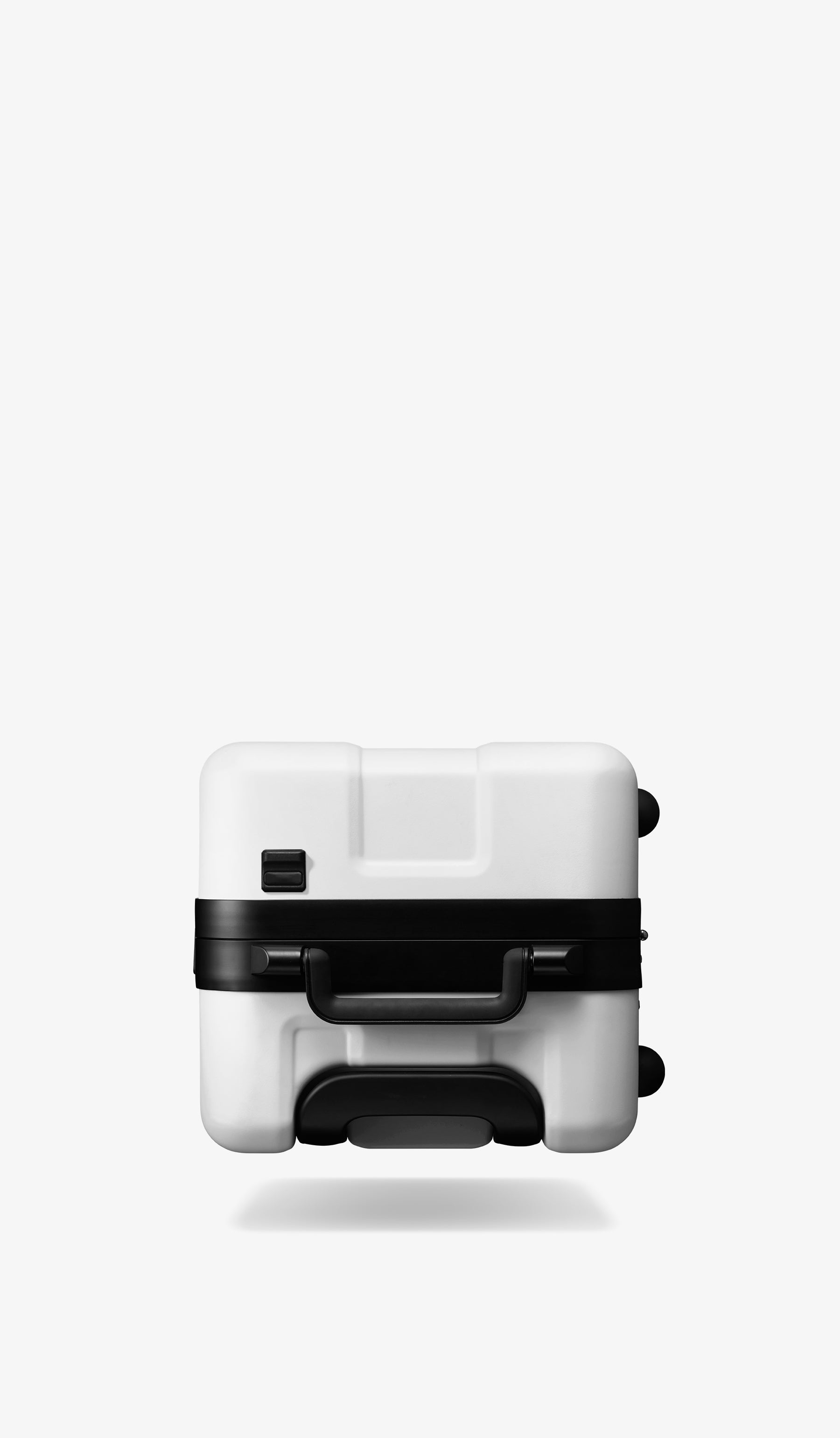 OUMOS 21" Cabin Trunk Luggage, Double White 45L