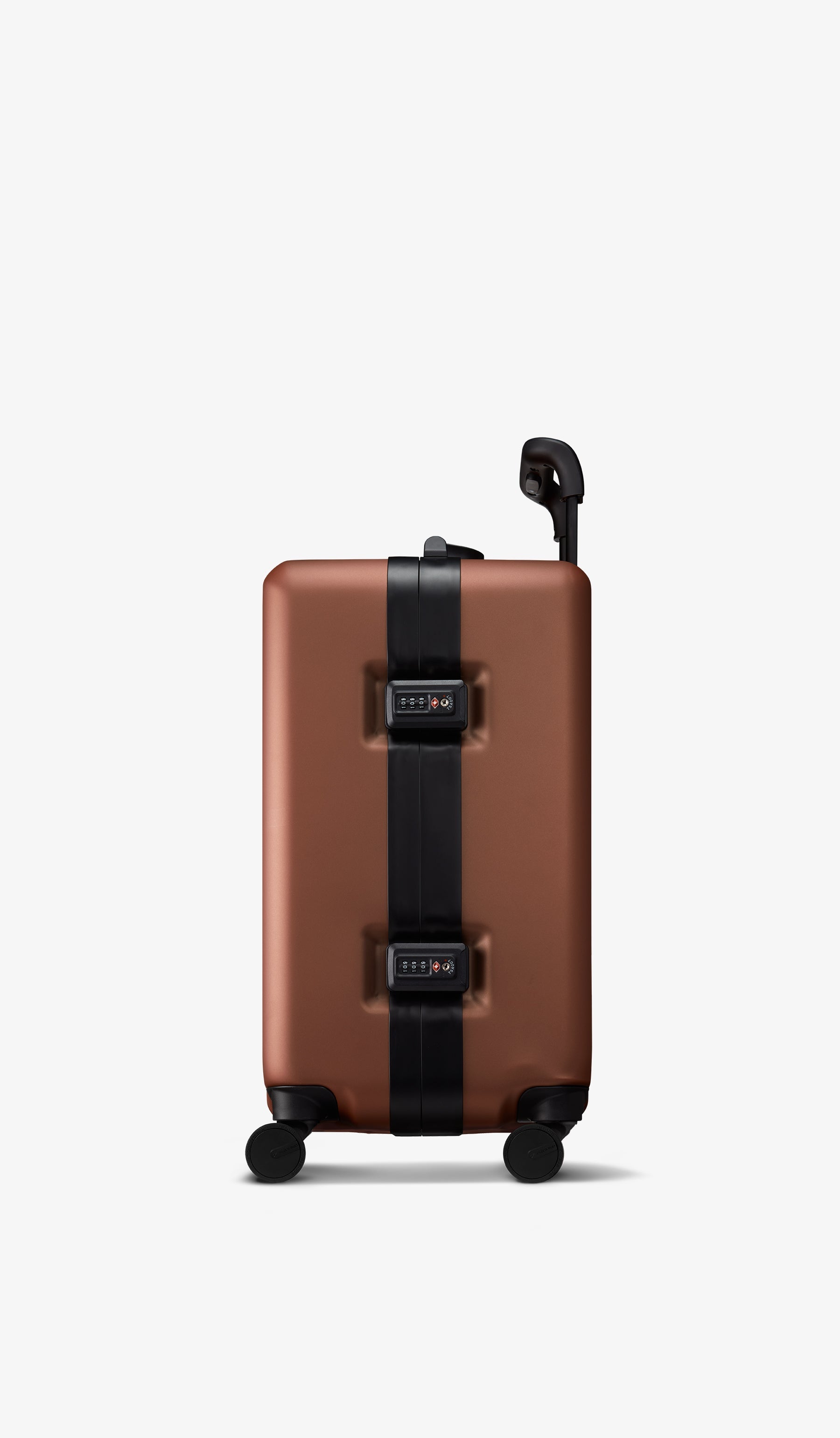 OUMOS 21" Cabin Trunk Luggage, Golden Bronze 45L