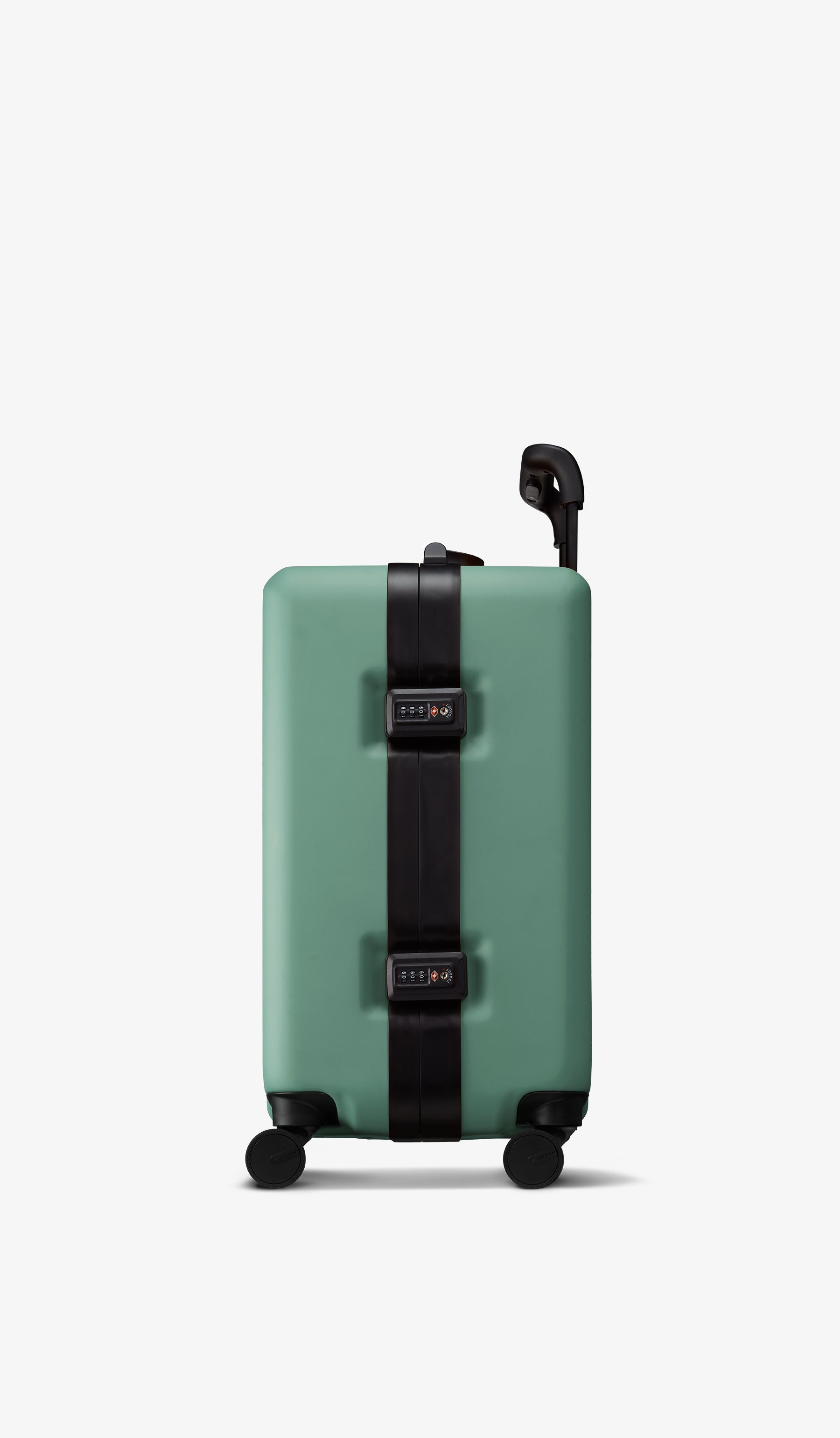 OUMOS 21" Cabin Trunk Luggage, Green Vintage 45L