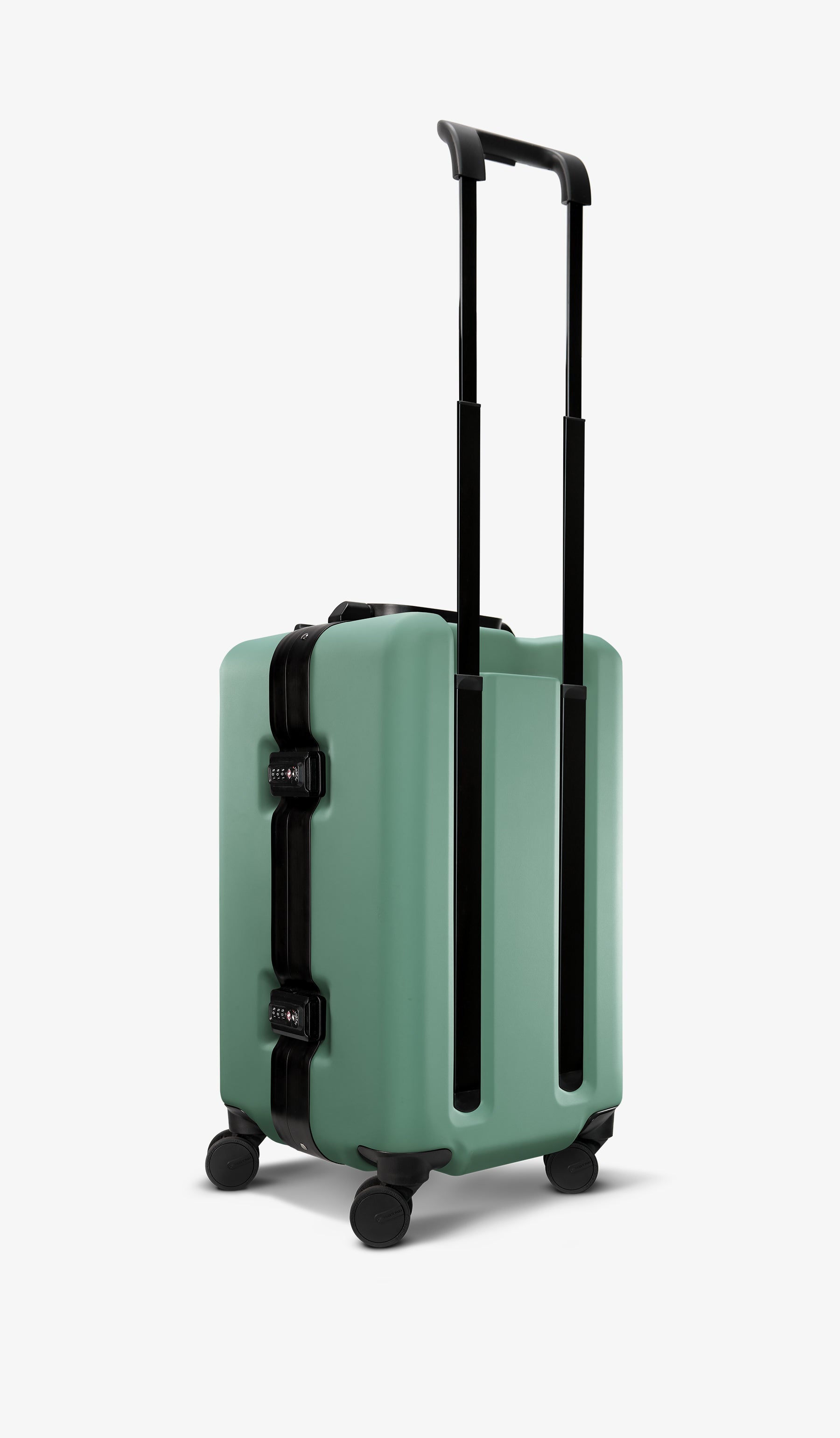 OUMOS 21" Cabin Trunk Luggage, Green Vintage 45L