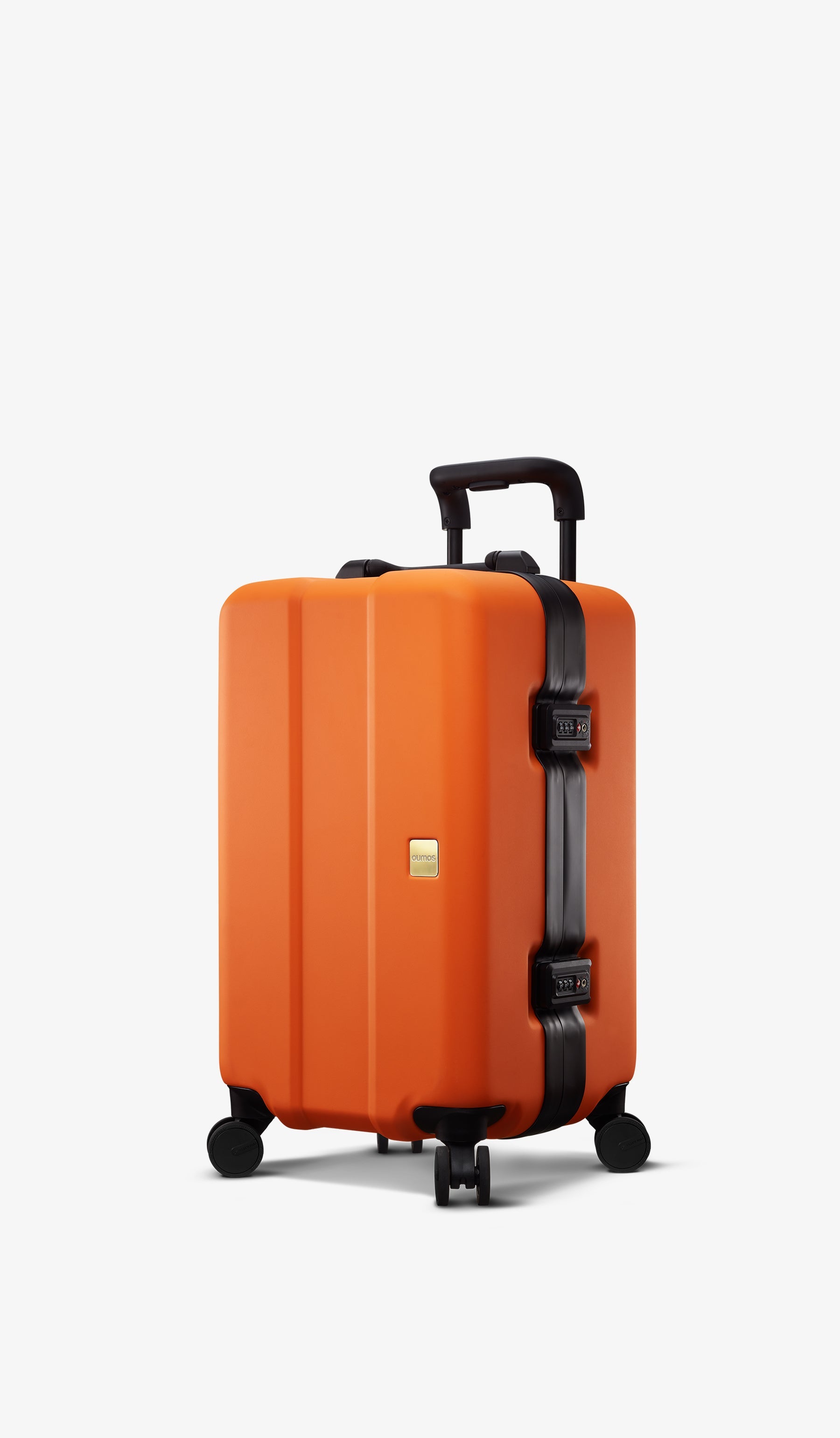 OUMOS 21" Cabin Trunk Luggage, Orange Clémentine 45L