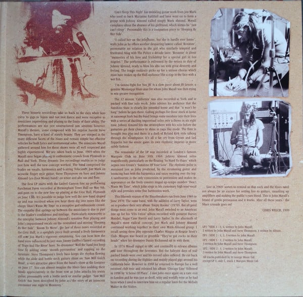 John Mayall & The Bluesbreakers : Live: 1969 (2xLP, Album)