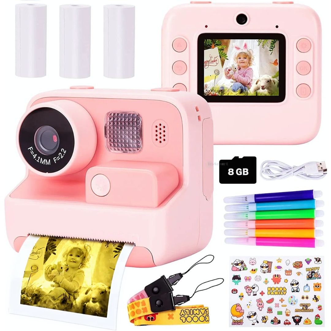 Instant Print Camera for Kids Ver. 2, Pink