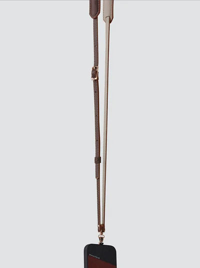 Planeta Microfibre Leather Crossbody Phone Strap, Light Brown | M.Craftsman - Wake Concept Store