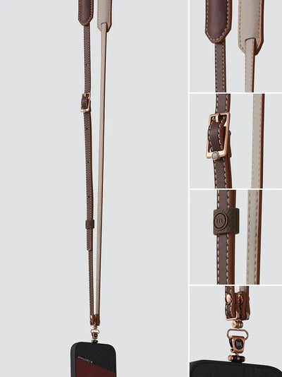 Planeta Microfibre Leather Crossbody Phone Strap, Light Brown | M.Craftsman - Wake Concept Store