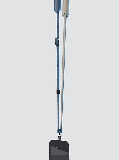 Planeta Genuine Leather Crossbody Phone Strap, Blue | M.Craftsman - Wake Concept Store
