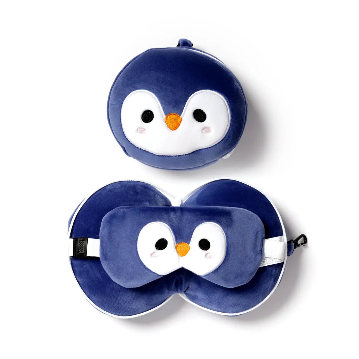 Nico the Penguin Travel Pillow Set