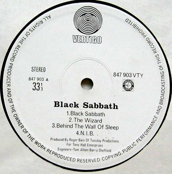 Black Sabbath : Black Sabbath (LP, Album, Gat)
