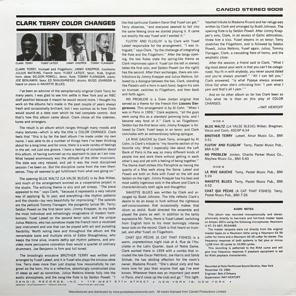 Clark Terry Featuring Yusef Lateef : Color Changes (LP, Album, Ltd, RE, RM, 180)