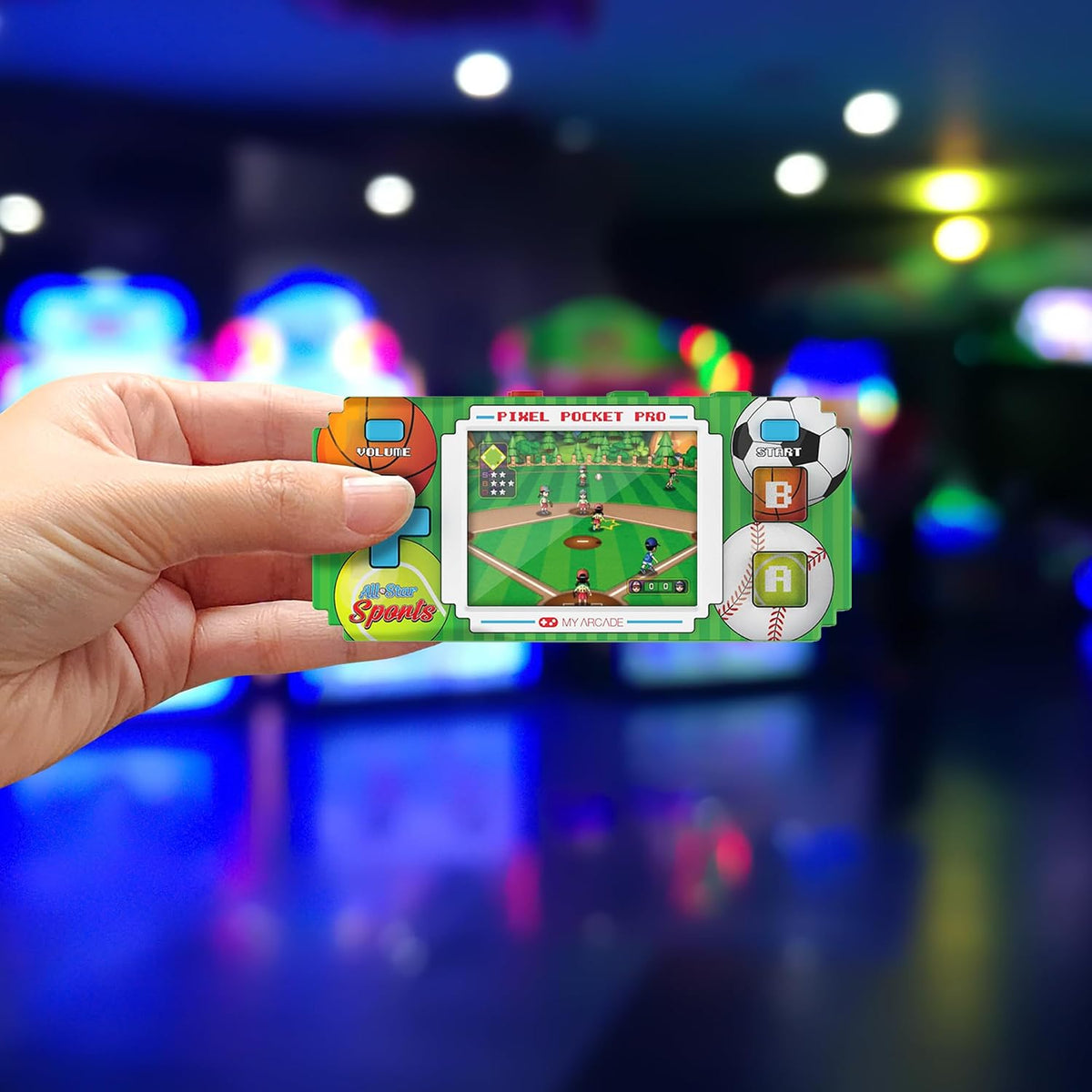 All-Star Sports Pixel Pocket Pro Gaming Keychain