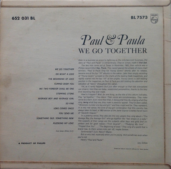 Paul & Paula : We Go Together (LP, Album, Mono)