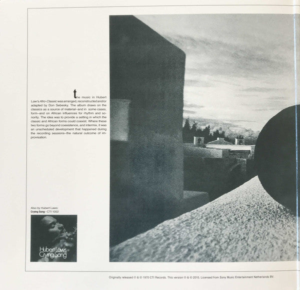 Hubert Laws : Afro-Classic (LP, Album, RE, RM, 180)