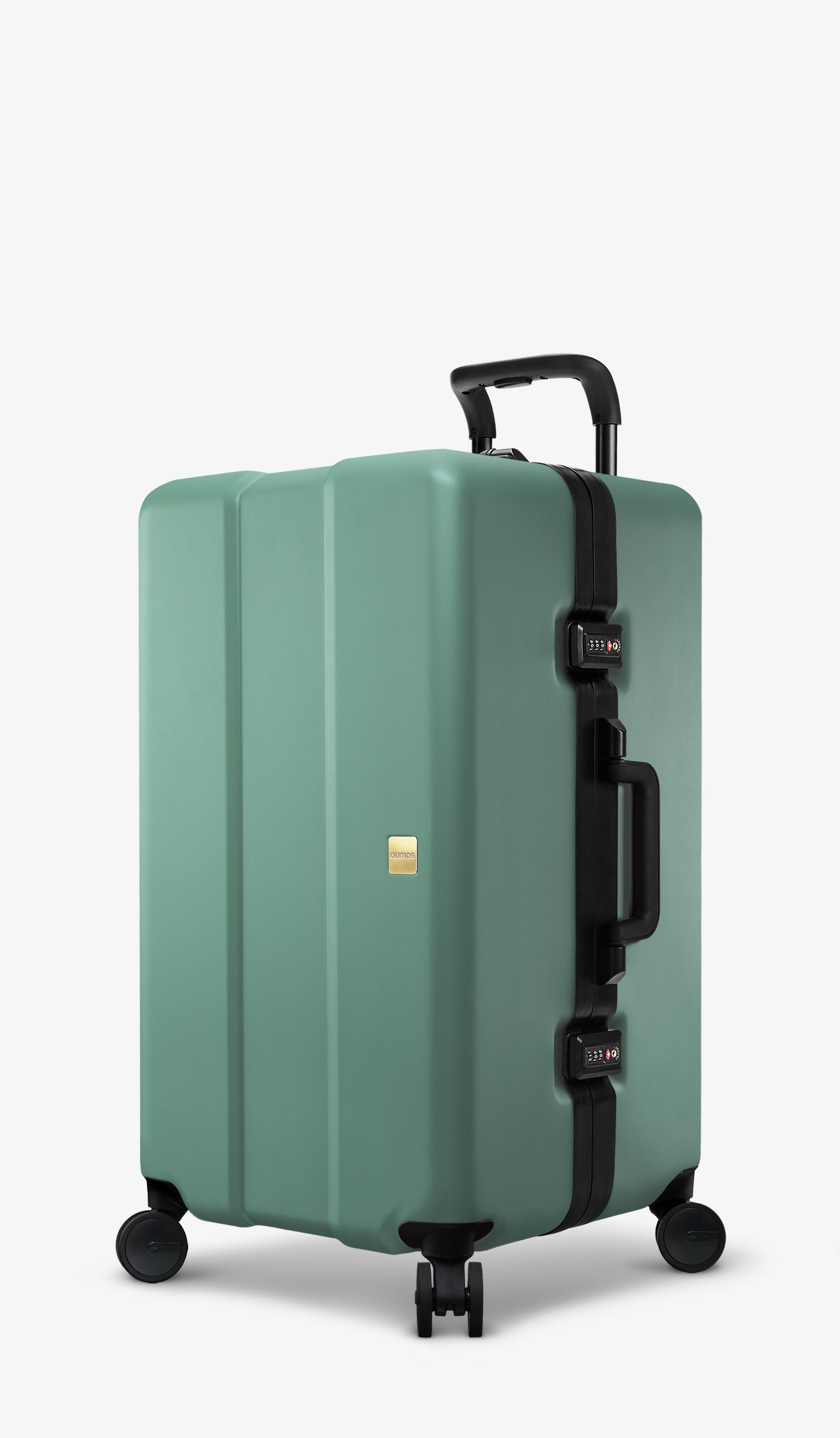 OUMOS 30" Trunk Luggage, Green Vintage 99L