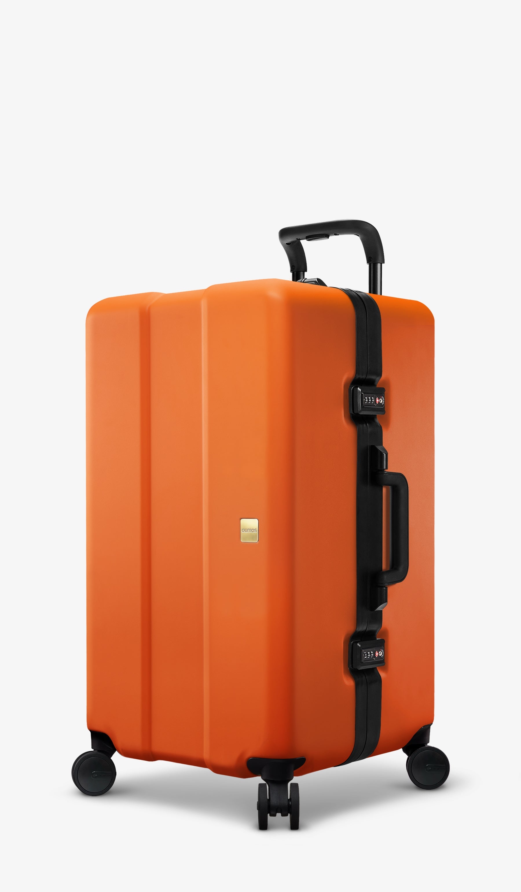 OUMOS 30" Trunk Luggage, Orange Clémentine 99L