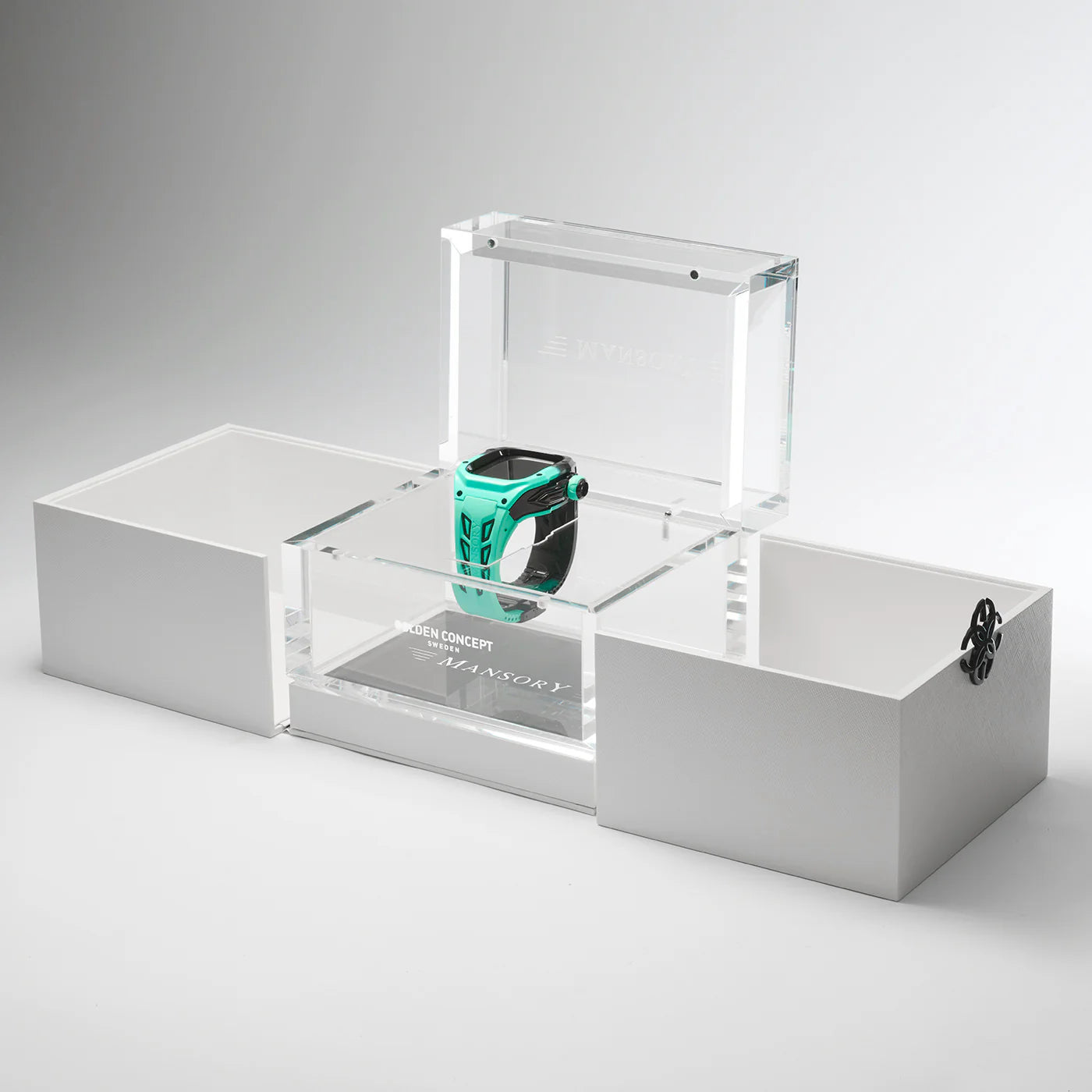 Apple Watch Ultra Case RSCIII49 Mansory, Noir et Menthe