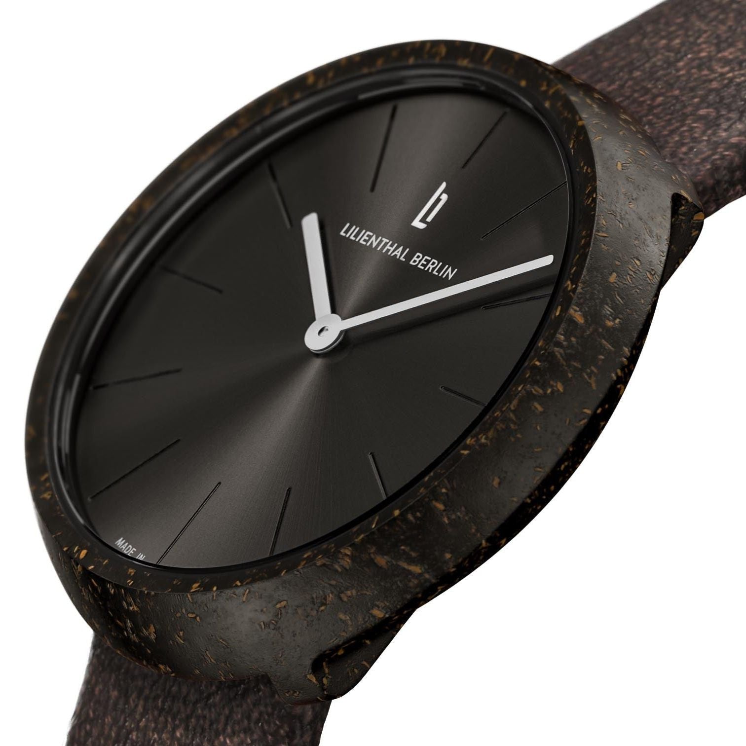 Coffee Watch, Espresso/ Brown Leather Strap