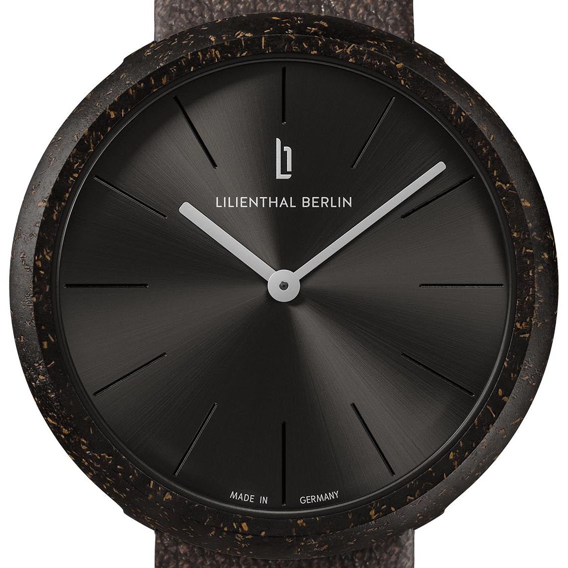 Coffee Watch, Espresso/ Brown Leather Strap