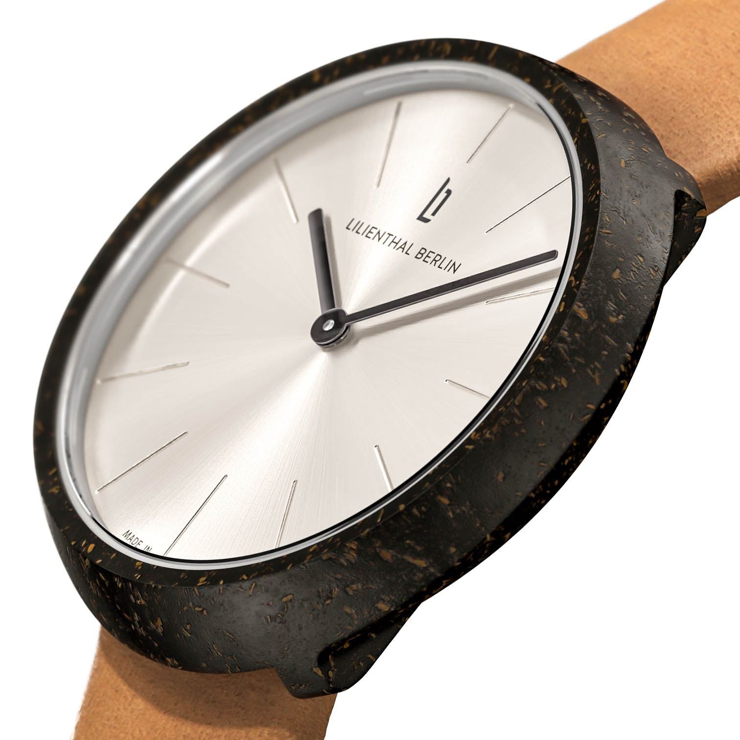 Coffee Watch, Latte/ Light Brown Leather Strap